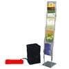 Folding Literature Holder: 4-Pocket with 8 1/2